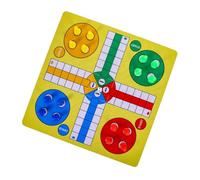 BESPORTBLE Portable Flying Chess Ludo Board Game with Chess and Multifunctional Mouse Pad for Party Entertainment and Family Fun
