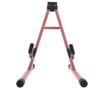 BESPORTBLE Portable Foldable Guitar Stand with Secure Clamp Base Lightweight Metal Floor Rack for Electric Bass Acoustic Guitars Easy Setup Instrument Holder for Travel and Stage Performances