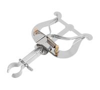 BESPORTBLE Portable French Horn Music Clip Weather Resistant Metal Lyre for Marching Band Instruments Secure Clamping Mechanism Travel Friendly Design Compatible with Various Wind Instruments
