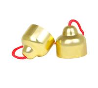 BESPORTBLE Portable Hand Cymbal Bell Hand Bell Musical Instrument for Performance Sturdy Copper Material Elegant Copper Plated Finish Easy for Music Learning and Enjoyment