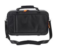 BESPORTBLE Portable Hard Clarinet Carrying Case Durable Black Storage Box with Reinforced Handles Shoulder Strap for Protects from Impact Scratches