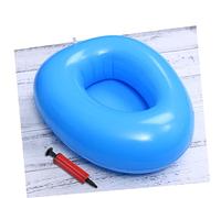 BESPORTBLE Portable Inflatable Bedpan with Hand Pump for Bedridden Elderly Soft Smooth Surface High Strength Easy to Clean Suitable for Paralysis and Long Term Care at Home Random Color