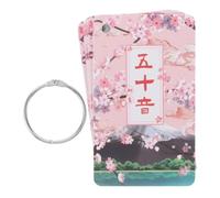 BESPORTBLE Portable Japanese Alphabet Flashcards for Beginners Ring Bound Hiragana and Katakana Learning Cards Phonics Practice Tool for Rapid Language Proficiency and Memory Reinforcement