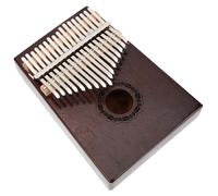 BESPORTBLE Portable Key Kalimba Thumb Piano Vintage Wooden Musical Instrument for Beginners Retro Design with Music Score for Relaxation and Learning Melodies
