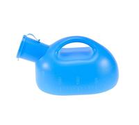 BESPORTBLE Portable Mens Outdoor Urinal Bottle with Cover Durable Pe Material Ergonomic Handle Wide Base for Stability Blue Emergency Travel Urination Device Random Color