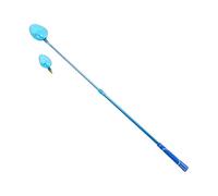 BESPORTBLE Portable Mini Fishing Net Pole with Blue Telescopic Bait Casting Scoop Lightweight Aluminum Alloy and Silicone Bait Thrower for Carp Fishing Outdoor Feeder Tool for Beginners and