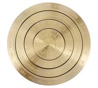 BESPORTBLE Portable Mini Metal Bagua Ornament with Rotating Tai Chi Design for Feng Shui Decor Relaxation and Luck Charm Solid Luopan Feng Shui Compass for Home and Travel