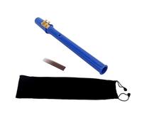 BESPORTBLE Portable Mini Saxophone Pocket Sax Blue with Carrying Bag Handmade Woodwind Instrument for Music Lovers Compact Musical Travel and Practice