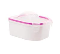 BESPORTBLE Portable Nail Soak Bowl for Manicure and Artificial Nail Removal Water Resistant Hard Plastic Soaking Tool for Right and Left Hands and Cuticle Care