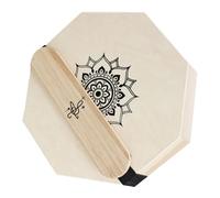 BESPORTBLE Portable Octagonal Cajon Drum Box with Mandala Art Percussion Instrument for Indoor Outdoor Travel Compact Hand Pan Drum for Adults and Musicians