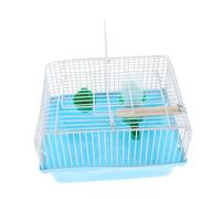 BESPORTBLE Portable Parrot Travel Cage with Integrated Perch and Food Box Small Bird Carrier for Parakeets and Lovebirds Lightweight Design for Easy Mobility and Travel Convenient Water