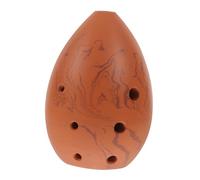 BESPORTBLE Portable Pear Shaped Xun Pottery Instrument for Beginners Students with Vintage Key Design Material Easy to Play Ethereal Sound Music Lovers