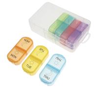 BESPORTBLE Portable Pill Box for Medicine Storage Case for Weekly Pill Box Organization and Daily Use As Pocket Pharmacy