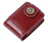 BESPORTBLE Portable Pu Lipstick Case with Mirror for Convenient the Go Application, Simple and Elegant Brown Makeup Organizer, for Girlfriend or Sister's Vanity Table
