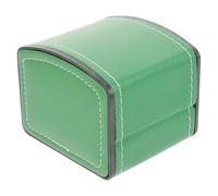 BESPORTBLE Portable PU Watch Case with Scratch-resistant Lint Interior Reusable Storage and Display Box for Watches and Bracelets Green Flip-top Organizer for Travel and Home Use