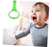 BESPORTBLE Portable Pull Up Rings for Walking Exercise Lightweight Durable Crib Stand Up Rings with Smooth Rounded Edges for Playpen and Walking Training Green