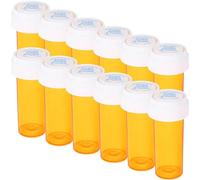 BESPORTBLE Portable Small Medicine Bottles 12 Pack 30Ml Travel-Friendly Organizer with Universal English Caps for Tablets and Capsules