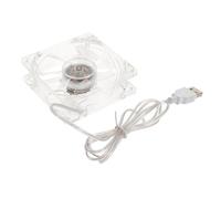 BESPORTBLE Portable Small USB Cooling Fan for Pet Cages Lightweight Acrylic Plastic Fan for Hamsters and Small Animals Practical Summer Heat Relief Accessory for Comfortable Pets