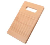 BESPORTBLE Portable Small Wooden Laundry Washboard for Mini Beech Wood Hand Washing Board for Travel Multi-functional Clothes and Shoe Washer Montessori Educational for Independence