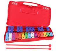 BESPORTBLE Portable Tone Red Musical Knocking Piano for Educational Cognitive with Keys Early Music Development Instrument for Parent Interaction
