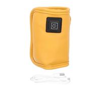 BESPORTBLE Portable USB Bottle Warmer Sleeve Smart Three-Temperature Insulation for Car Travel Keeps Milk Warm for Parents The