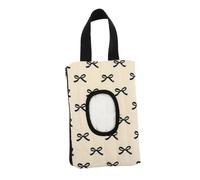 BESPORTBLE Portable Wipe Holder with Ribbon Bow Hanging Wet Wipes Dispenser for Stroller and Diaper Bag Lightweight Reusable Tissue Case for Travel and Daily Use