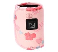 BESPORTBLE Portable with 3 Gears Adjustable Temperature for Newborns Baby Bottle Warmer USB Keep Milk Warm Conveniently for Parents the Go and Compound Velvet Material Random Color