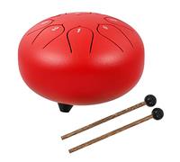 BESPORTBLE Portable, with Rust Resistance and Fixed Non-slip Features 6-inch Carbon Steel Lotus Tongue Drum Percussion Instrument for Beginners and Professional Music Lovers