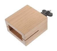BESPORTBLE Portable Wooden Cowbell with Handle Compact Jam Block Instrument for Band Practice Handheld Percussion Accessory with Fine Resonance and Acoustic Sound Mountable Cowbell Attachment