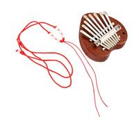 BESPORTBLE Portable Wooden Kalimba Heart Shaped Keys Mini Piano for Boys and Girls Adults Beginners Easy to Play Music Instrument
