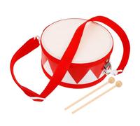 BESPORTBLE Portable Wooden Snare Drum with Adjustable Strap Lightweight Two-sided Percussion Instrument Easy to Play Educational Music for Early Learning and Rhythm Development