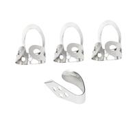 BESPORTBLE Practical Banjo Finger Picks Set for Banjo and Guitar, Ergonomic Design Adjustable Brass Thumb Finger Picks with Open Design, Silver Colour, for Acoustic Playing
