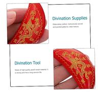BESPORTBLE Premium Peach Wood Divination Cups Crescent Shape Taoist Holy Tool for Buddhist Worship and Spiritual Practices Hand Carved Sacred Feng Shui Supplies
