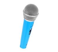 BESPORTBLE Pretend Microphone Compact Lightweight Realistic Stage Prop for Karaoke Party Favors Cosplay Performance Blue Mini Model
