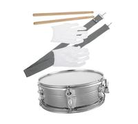BESPORTBLE Professional Dual Tone Snare Drum for Adults Stainless Steel Marching Drum Kit with Rich Sound Includes Drumsticks and Adjustable Strap for Band Performances