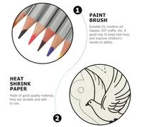 BESPORTBLE Professional Heat Shrink Plastic Crafting Kit DIY Shrink Art for Handmade Accessories Safe Materials Easy to Use for Teaching and Creative Projects