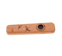 BESPORTBLE Professional Wood Kazoo for Beginners and Musicians Walnut Material Lightweight Portable Design Easy to Play Musical Instrument for Ukulele Guitar Violin Accompaniment