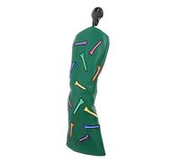 BESPORTBLE PU Golf Club Head Cover Thick Plush Lining Embroidered Golf Tee Design Lightweight Protection for Driver Fairway Wood Putter Green Ut for Club Safety