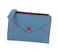 BESPORTBLE PU Wallet with Separate Compartments for Change and Cards Lightweight Square PU Coin Purse for Women Zipper Pocket Storage Easy to Clean and Durable