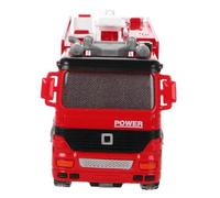 BESPORTBLE Pullback Fire Truck Friendly Inertia Drive Construction Vehicle for Realistic Design for Imaginative Play and Motor Skills Development Birthday Party