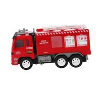 BESPORTBLE Pullback Fire Truck Small Emergency Vehicle Construction Engineering Vehicle Friendly Design with Realistic Features for Imaginative Play and Active Fun