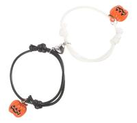 BESPORTBLE Pumpkin Charm Bracelet Jewelry 2 Pcs Metal Rope Colorful for Girl for Halloween Everyday Wear Bracelet Pumpkin Charm