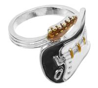 BESPORTBLE Punk Style Adjustable Guitar Ring for Men Unique Open for Music Festivals Concerts Parties Durable Fashionable Finger Accessory for Music Enthusiasts