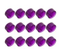 BESPORTBLE Purple Abs Guitar Pedal Button Caps 15pcs for Effect Pedal Protection Stage Studio Footswitch Accessories