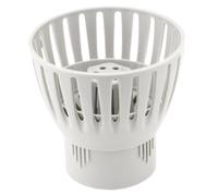 BESPORTBLE Pvc Fish Pond Filter Drain Control Skimmer with Beige Removable Strainer Cage, Effectively Clean Garbage and Leaves, for Small Garden Ponds and Fish Tank Accessories