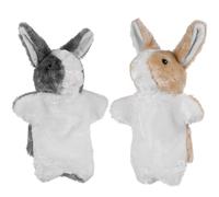 BESPORTBLE Rabbit Hand Puppets, Plush Interactive Hand Puppet Toys for Kids Pretend Play And Storytelling, Soft Animal for Children, 2pcs Random Color