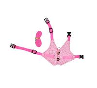 BESPORTBLE Rabbit Harness Leash Small Animal Harness Xxs Rabbit and Pet Photography Prop Flowers Printing Vest Full Dress for