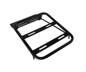 BESPORTBLE Rack and Professional Rear Motorbike Black Alloy Aluminium Multi-function Cargo Carrier with Good Carrying Capacity for Convenient Motorbike Rear Storage Touring
