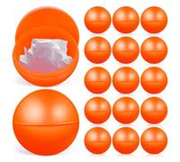 BESPORTBLE Raffle Prizes Numbered Balls Small Plastic 25Pcs Hollow Fillable with No Number Office Party Favors 4CM Orange Openable Game Parties Fun Draws and Celebrations Reusable Lightweigt