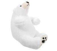 BESPORTBLE Realistic Plush Polar Bear Doll Soft Arctic Short Fur Stuffed Animal for Boys and Miniature Lightweight Desktop Decoration Clean Portable Polar Bear Plush for Home and Travel